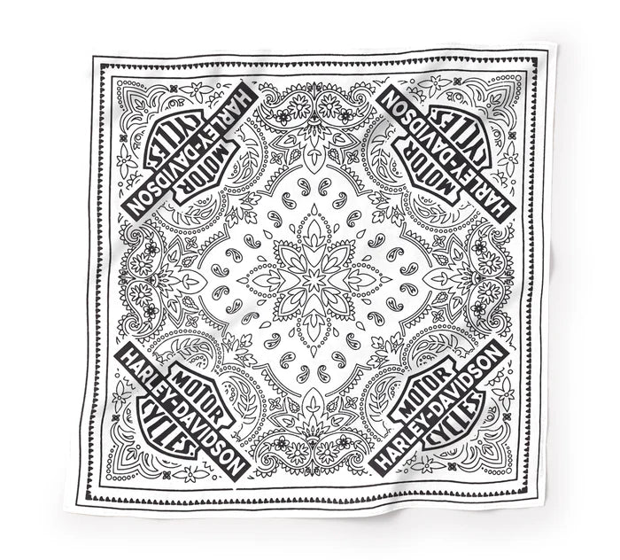 BANDANA-WOVEN,OFF WHITE