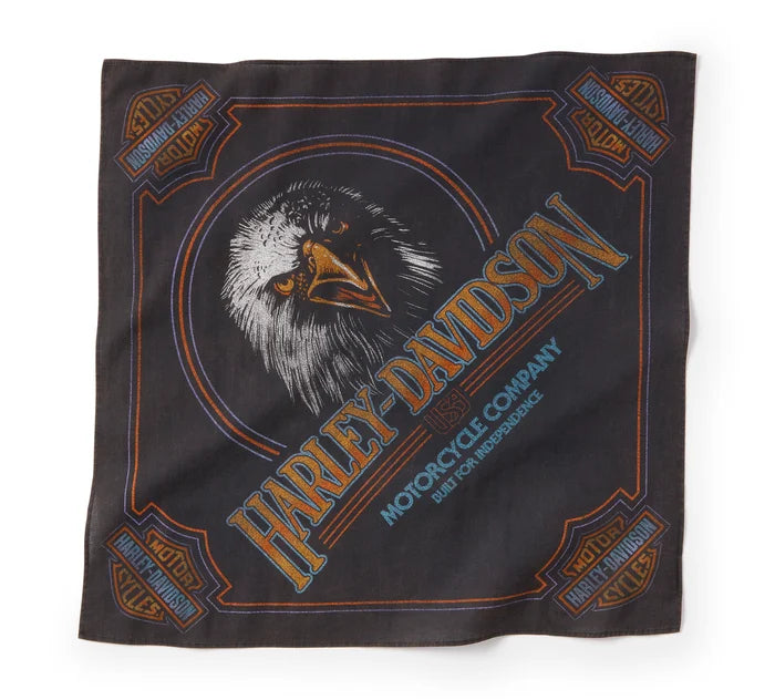BANDANA-WOVEN,BLACK