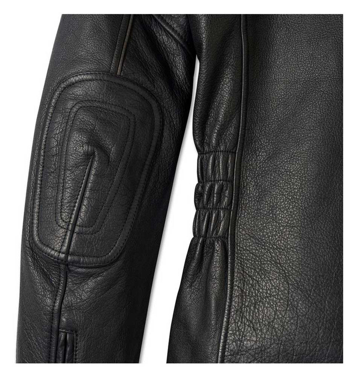 Veste en cuir Captains pour femme, noire - 98018-23VW