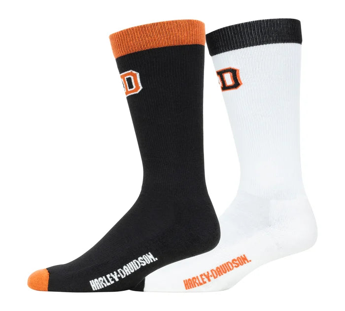 Lot de 2 paires de chaussettes HD Varsity Logo - Mi-mollet - D3225-990