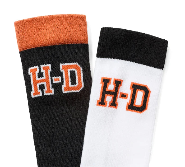 Lot de 2 paires de chaussettes HD Varsity Logo - Mi-mollet - D3225-990