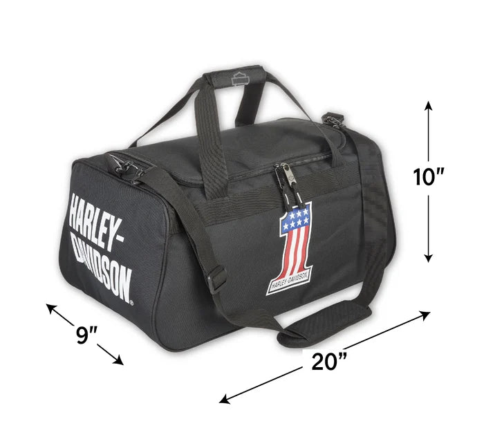 Sac de sport avec logo numéro 1 en noir/blanc - 90410-N1