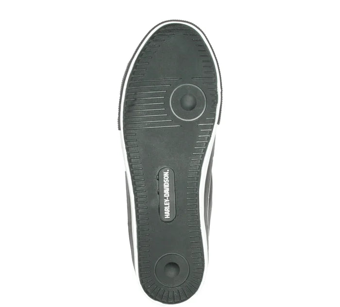 Baskets montantes en cuir noir/blanc Baxter pour homme - D93341