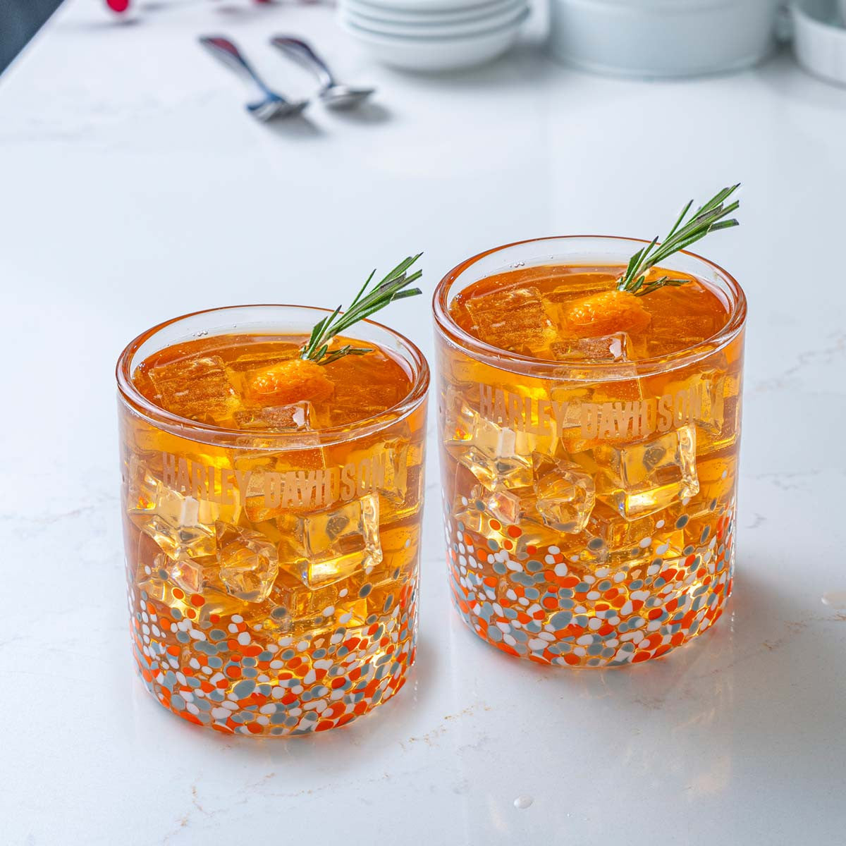Ensemble de verre confetti Harley-Davidson (HDL-18827)