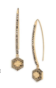 Boucles d’oreilles traversantes hexagonales - 34G00266