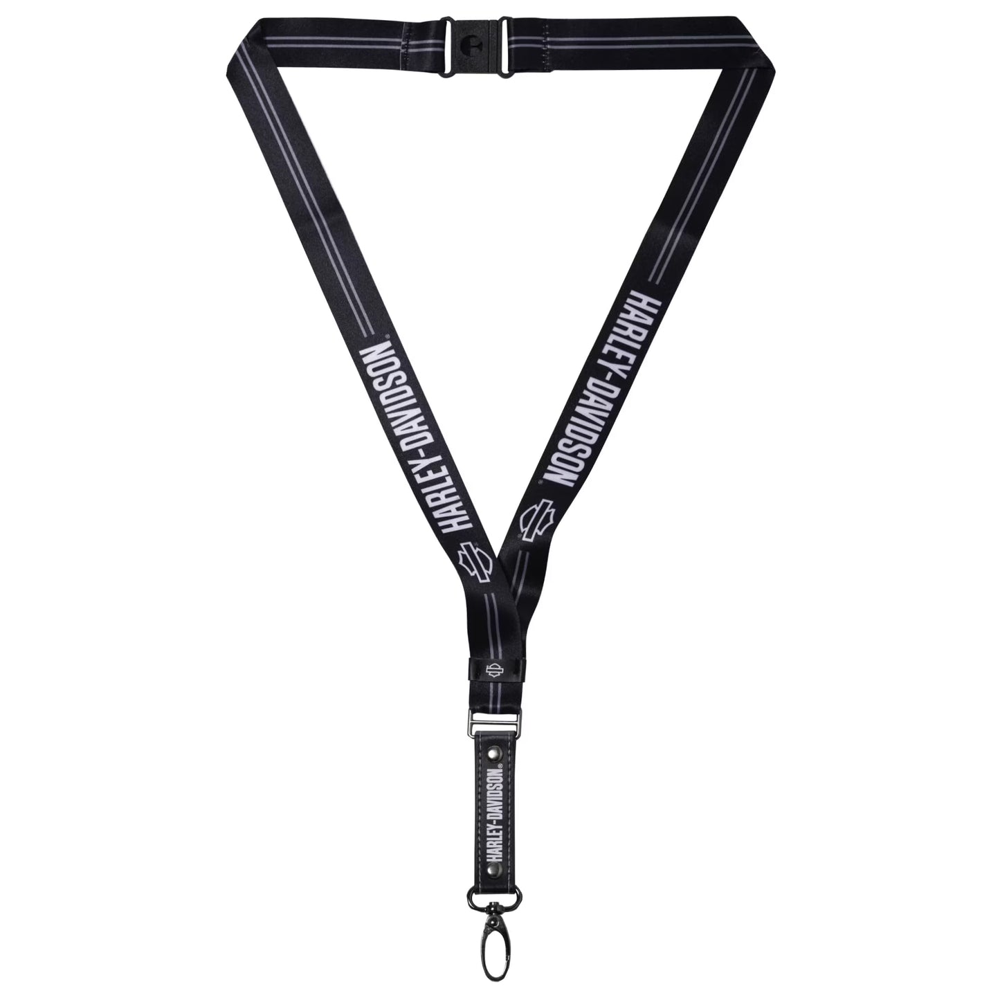 Lanière Harley-Davidson Bar & Shield avec logo texte - 4627