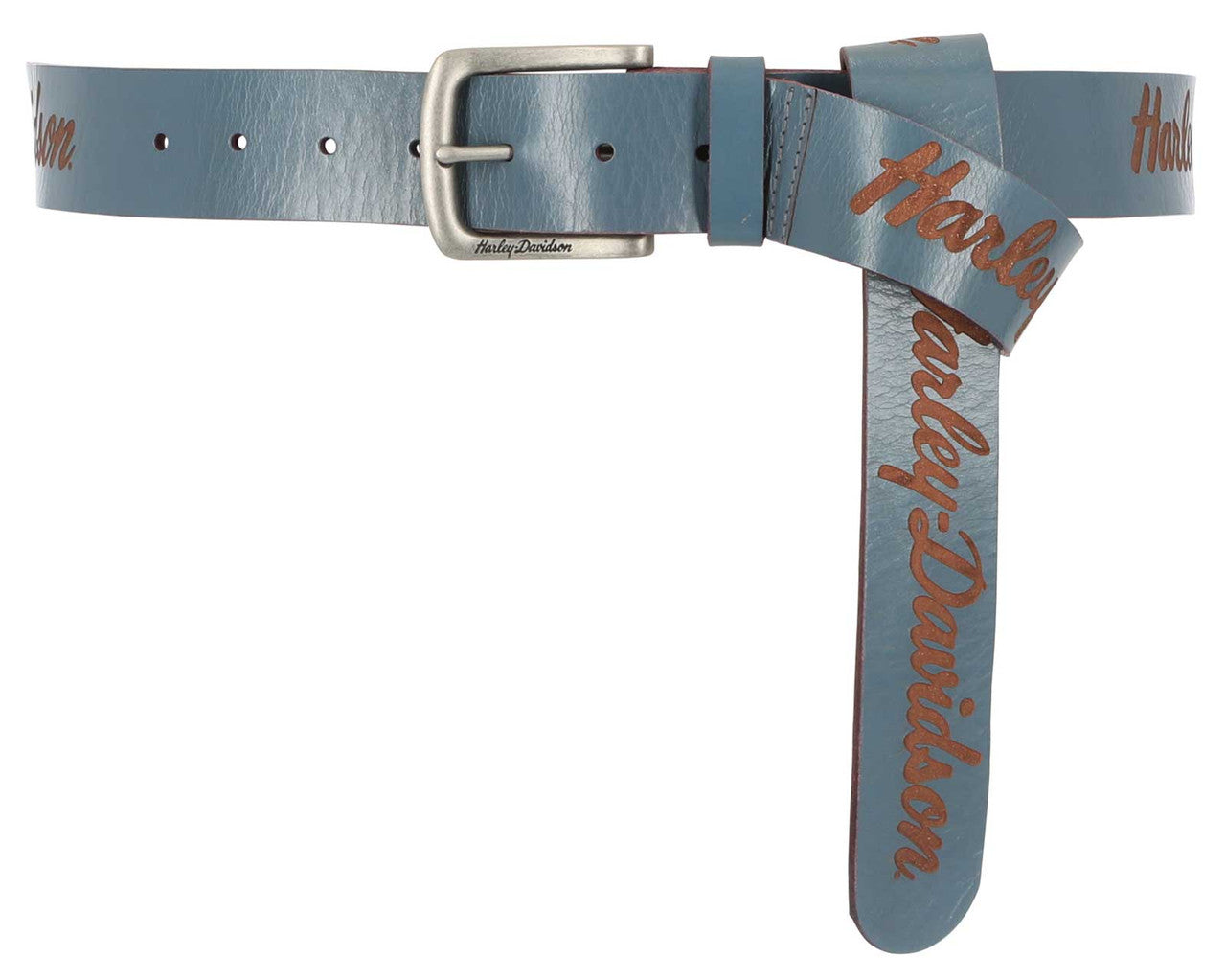 Ceinture en cuir véritable gravée au laser pour femme Long Tail – Bluestone (BMW018)