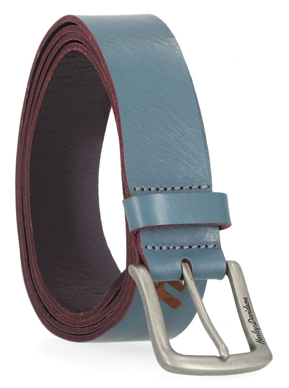 Ceinture en cuir véritable gravée au laser pour femme Long Tail – Bluestone (BMW018)