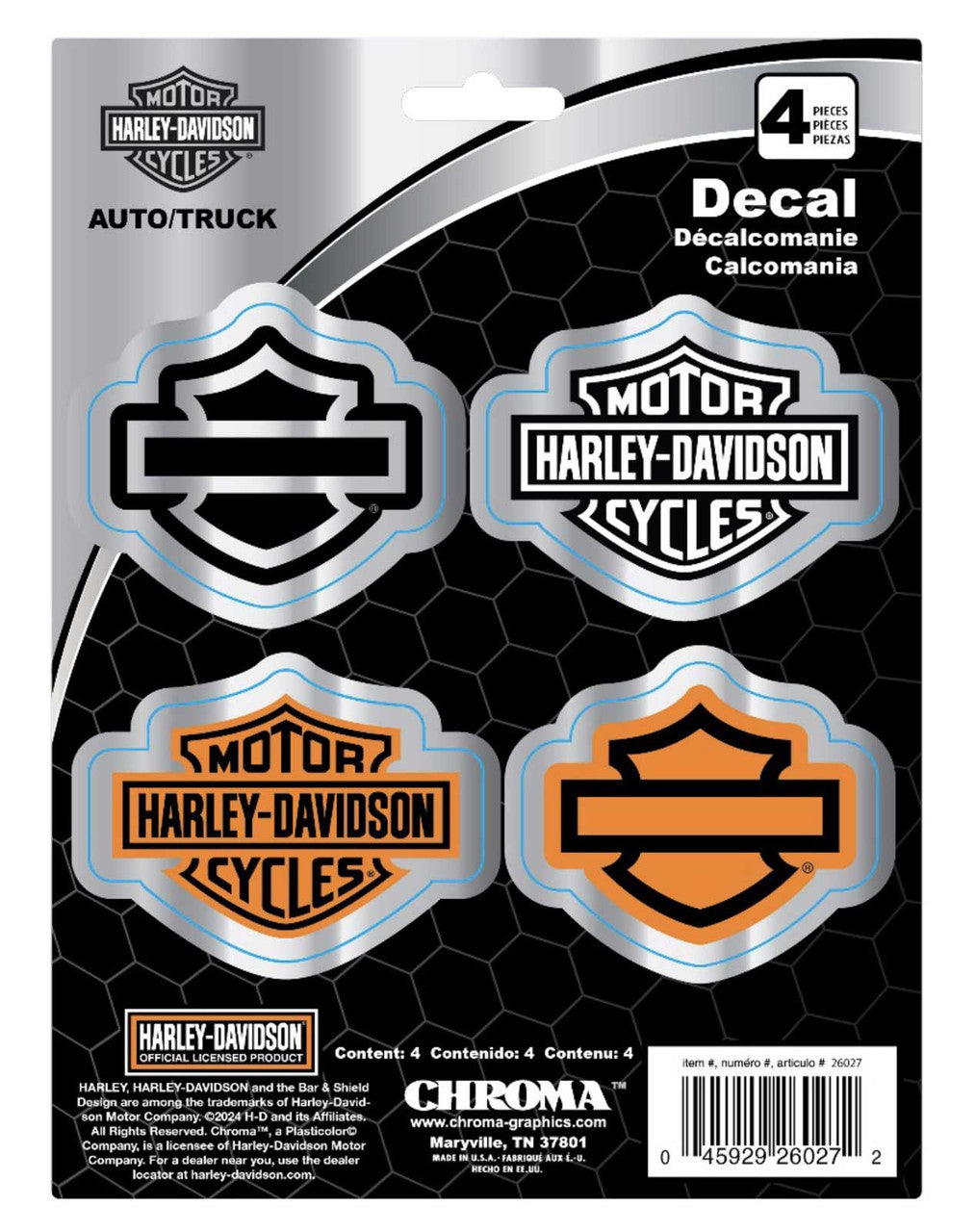Autocollant Harley-Davidson (CG26027)
