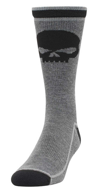 Chaussettes mi-mollet H-D® pour homme, motif tête de Willie G - D3347-020