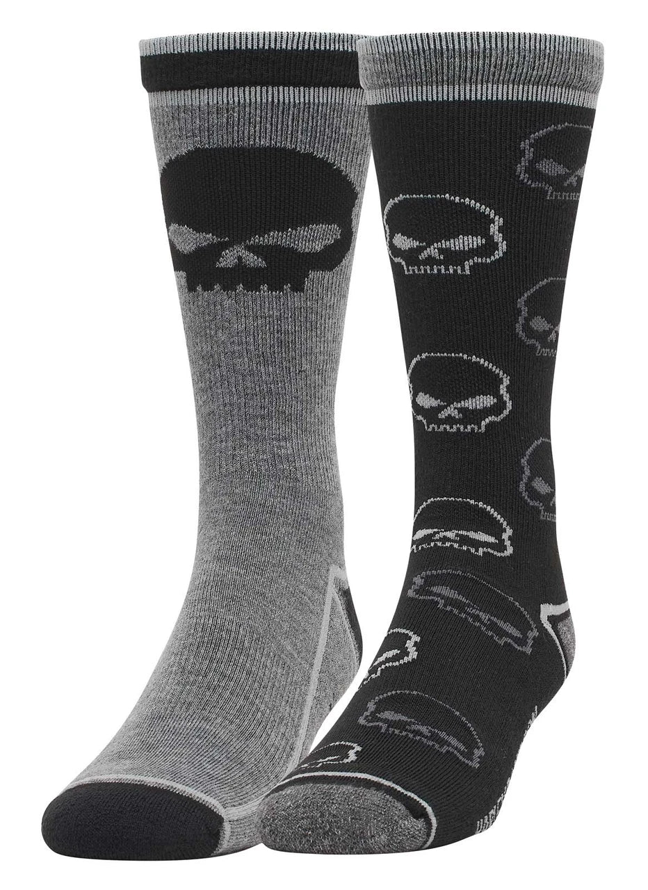 Lot de 2 paires de chaussettes de moto Harley-Davidson® pour homme - D3448-001