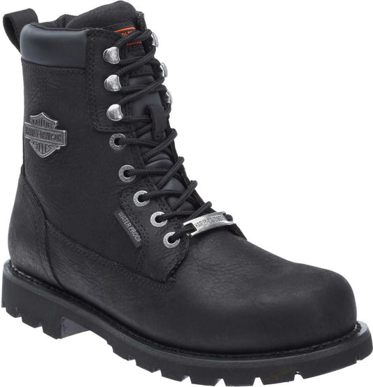 Bottes de moto imperméables noires H-D® Prescott pour homme - D96135