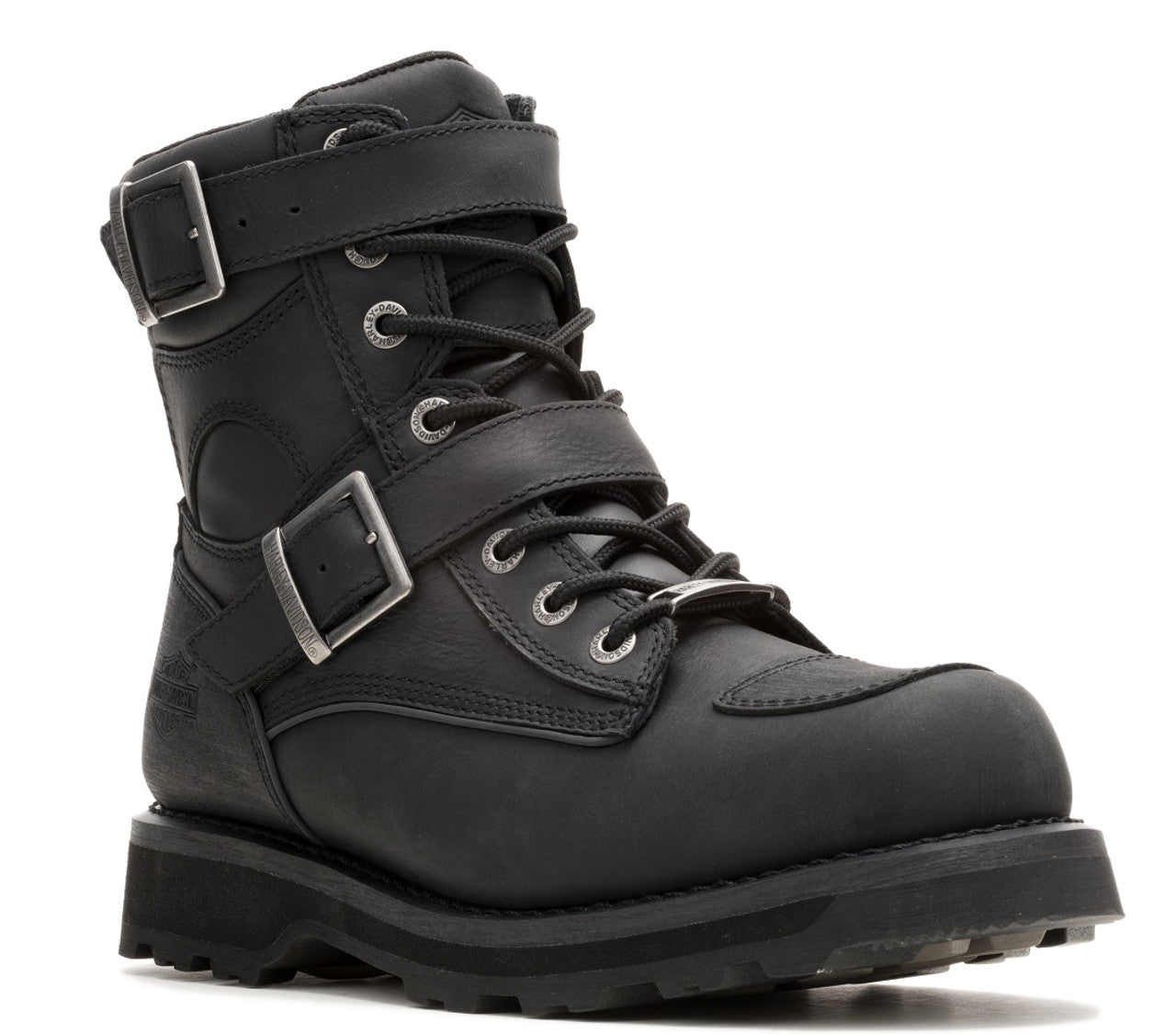 Bottes Moto Imperméables Hommes Cuir - Chaussures Motard Protection CE, Noir Longue, Taille 44 EU
