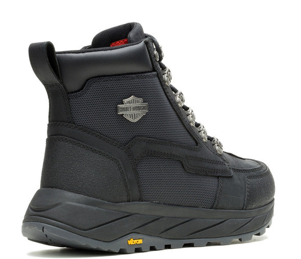 Bottes de moto imperméables noires Greyford pour homme, D96323