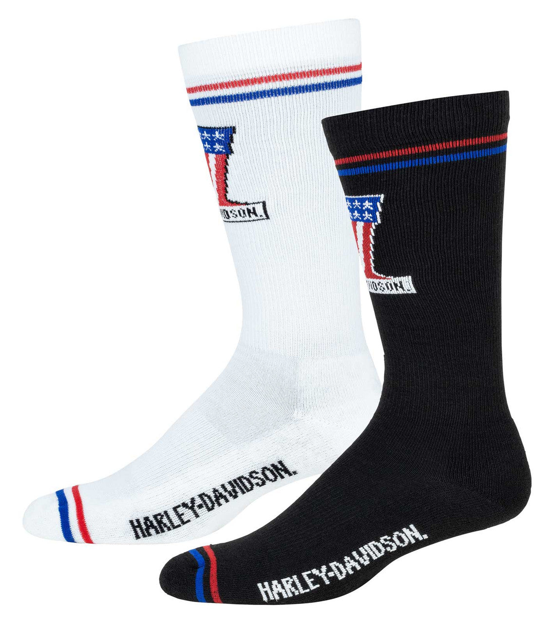 Chaussettes de moto H-D® pour homme, lot de 2, logo n° 1 - D99313970-990