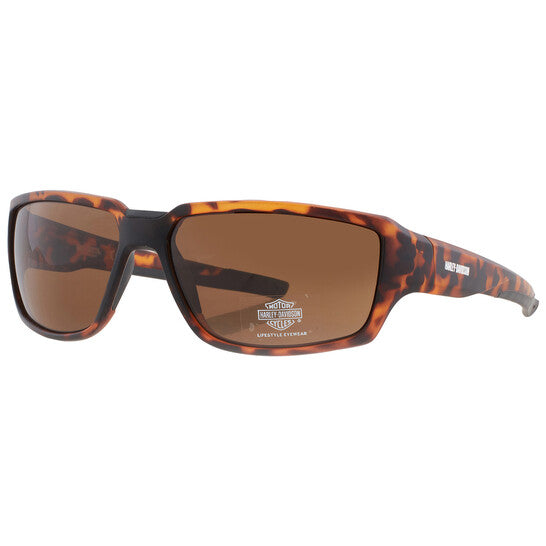 Lunettes de soleil enveloppantes marron pour hommes - HD0672S-6156E