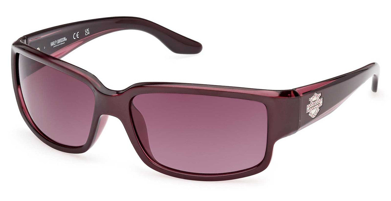 Lunettes de soleil rectangulaires en plastique pour femme - HD5049S-71T