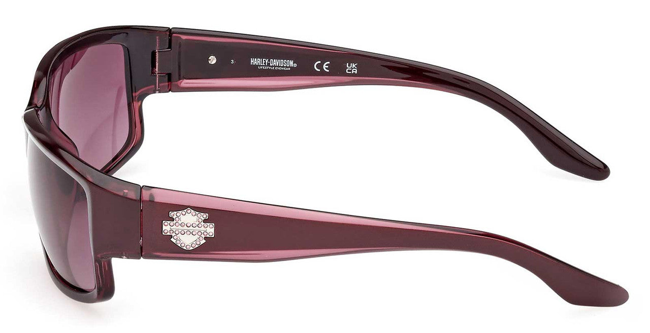 Lunettes de soleil rectangulaires en plastique pour femme - HD5049S-71T