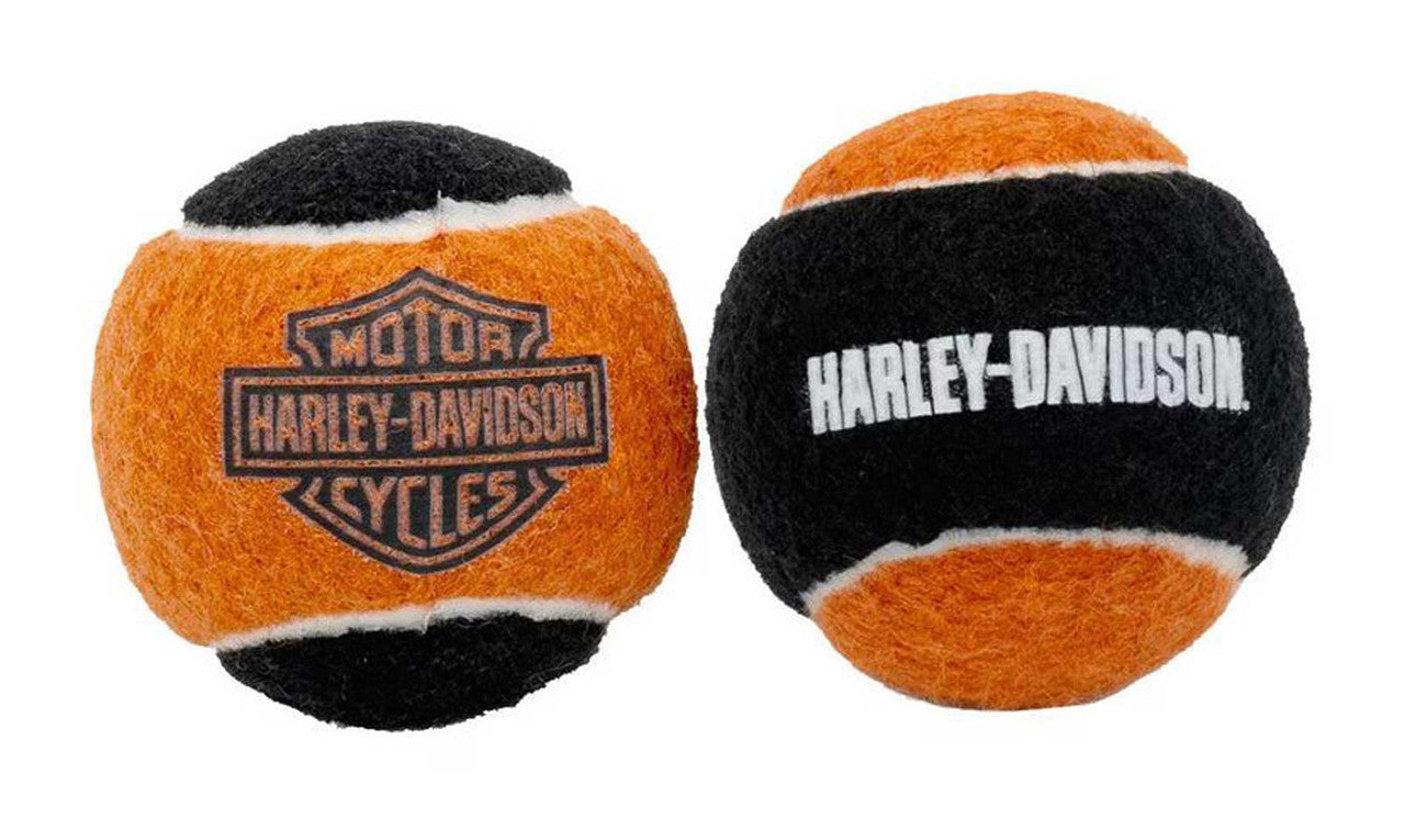 Ensemble de balles de tennis pour chien Harley-Davidson® B&S avec couineurs - HDX-90224