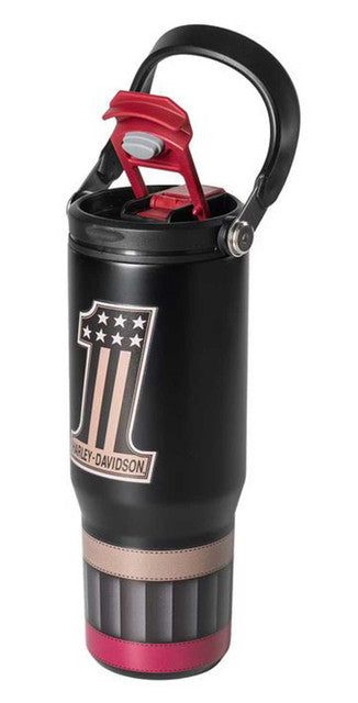 Mug de voyage Harley-Davidson® Vintage n° 1 avec paille rétractable - HDX-98685