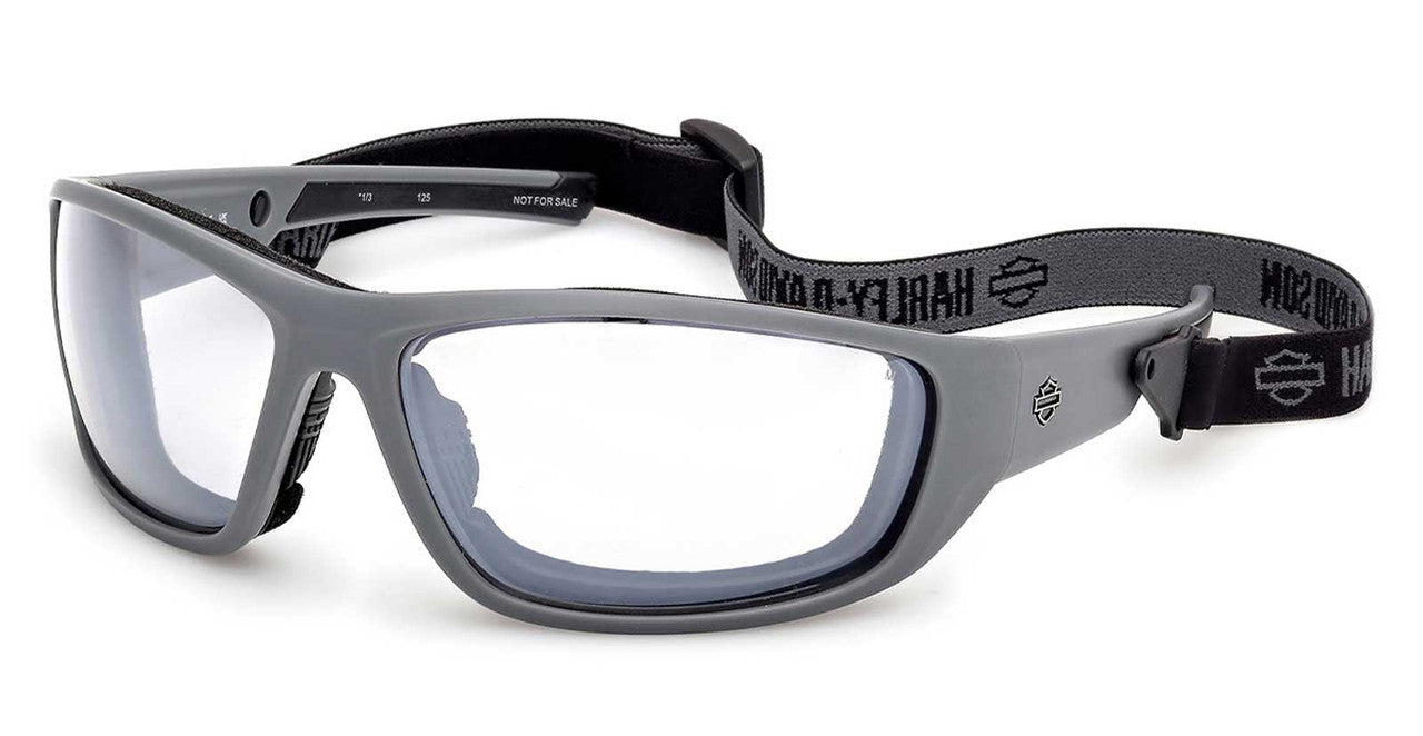 LUNETTE DE SOLEIL BLAZE ACE XL MONTURE GRISE VERRES MIRROIRS TRANSITION LIGTH ADJUSTING CLAIR À FUMÉ, ANTI BUÉE