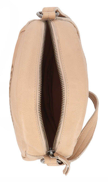 Sac à bandoulière délavé HD Canteen pour femme – Tan brossé (MHW066-Black)