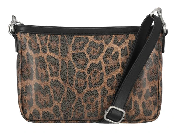 Sac banane H-D® pour femme, motif léopard et strass, avec bandoulière - MHW230/99