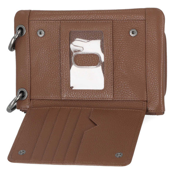 Sac à bandoulière coque de téléphone (MWW004-COGNAC)