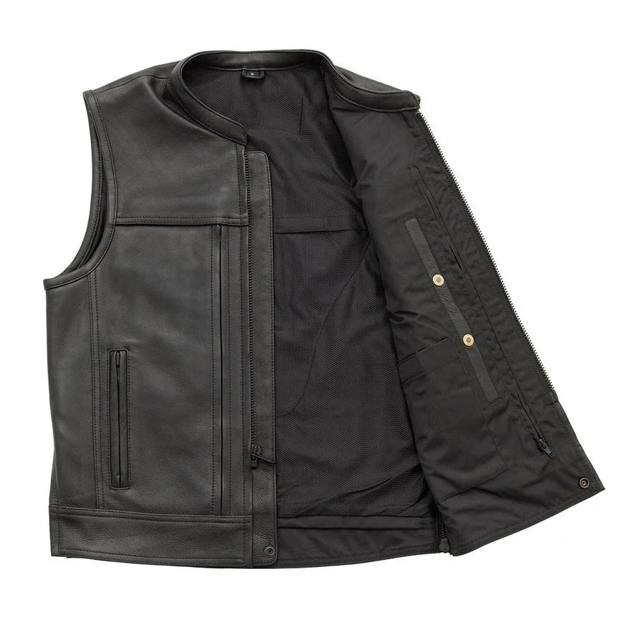 Rampage - Gilet moto en cuir pour homme First (FIM649CP)