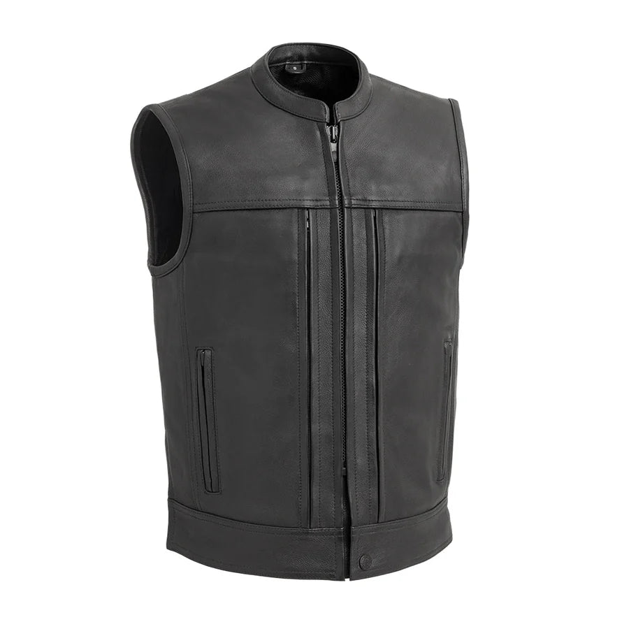 Rampage - Gilet moto en cuir pour homme First (FIM649CP)