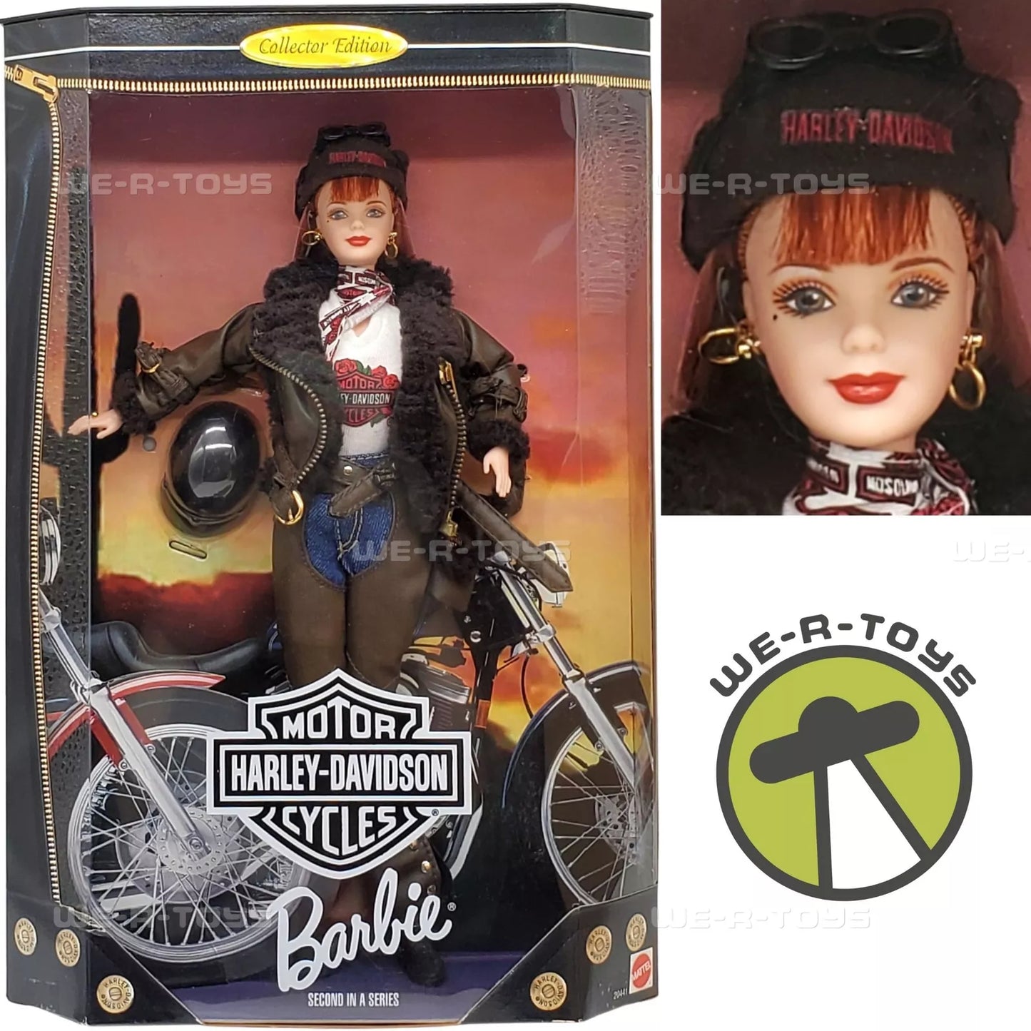 BARBIE DE COLLECTION 1998 HARLEY-DAVIDSON ÉDITION LIMITÉE RED HAIR (BARBIEDOLL-04)