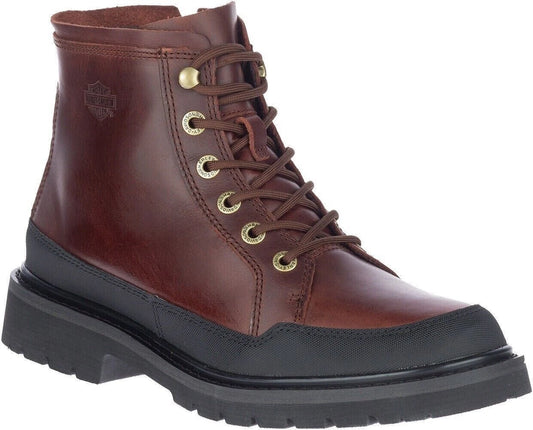 Bottes de moto H-D Dalton en cuir marron pour homme - D93807