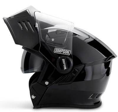 Casque de moto Simpson Mod Bandit - Noir lustré - SIM-M59G