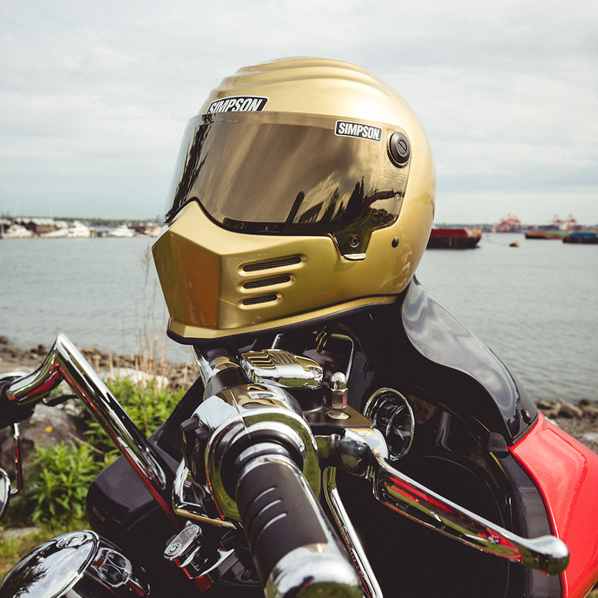 Visière gold pour casque Simpson Outlaw Bandit (89206-GOL)