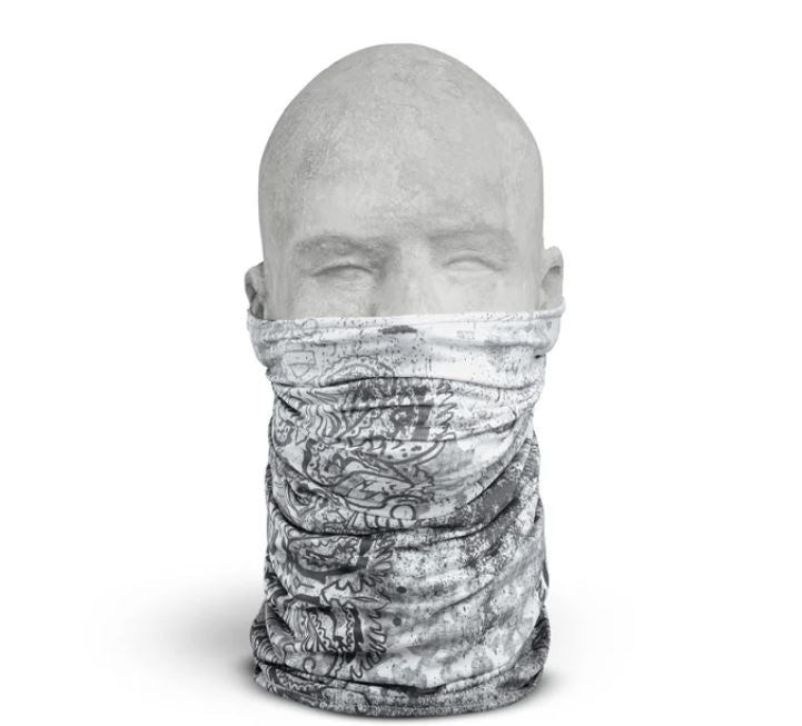GRAPHIC NECK GAITER WITH COOLCORE TECHNOLOGY WHITE