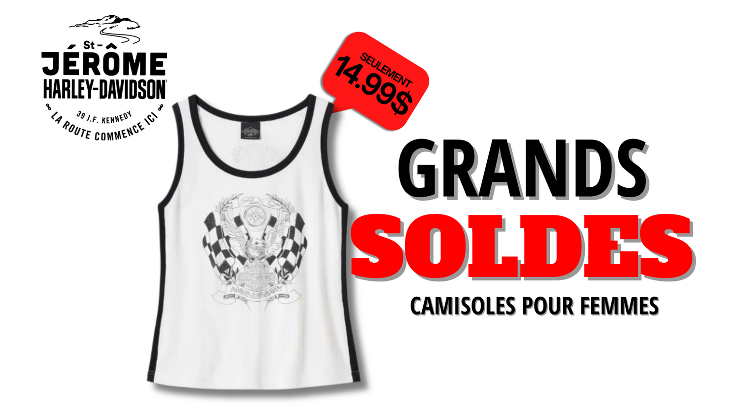 Camisoles à 14.99$