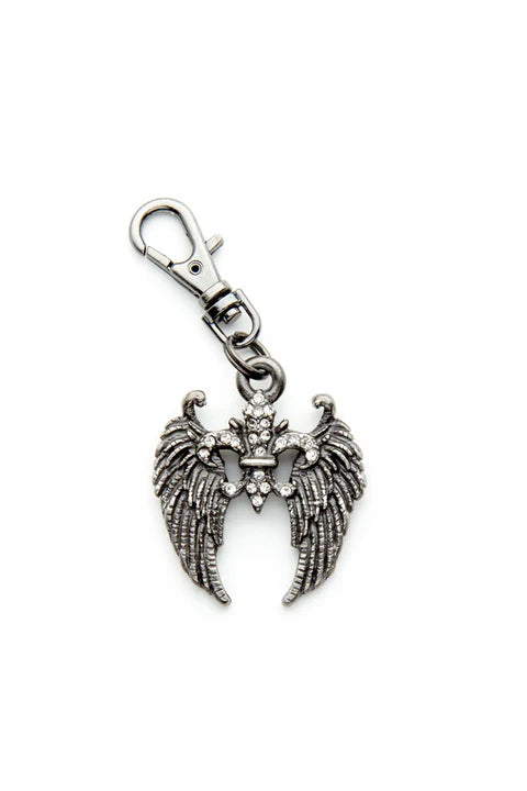 PENDENTIF À ZIPPER FLEUR DE LIS - 61016-H
