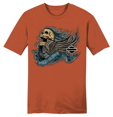 T-SHIRT HOMME SCREAMIN' WHEEL VINTAGE ORANGE - 3002789