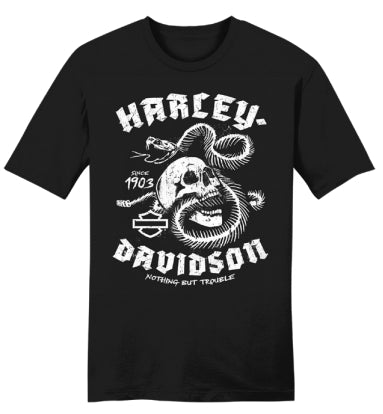 T-SHIRT HOMME TROUBLE BLACK - 3002794