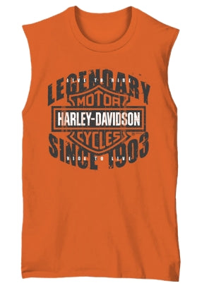 T-SHIRT HOMME LEGENDARY RIDE HARLEY ORANGE - 3002804