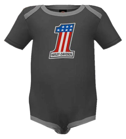 Ensemble de 2 bodies côtelés bicolores H-D® pour bébé garçon - 3059237