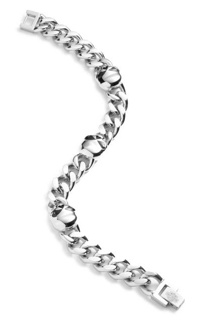 Bracelet Harley-Davidson® pour homme, chaîne gourmette en acier inoxydable - 34B00195