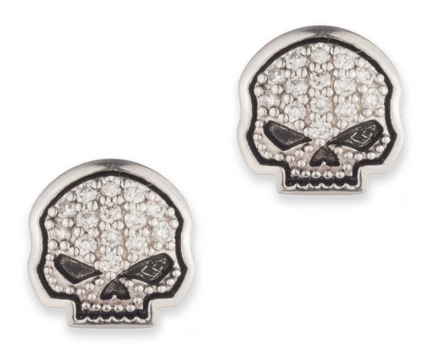 Boucles d'oreilles à clous en argent sterling H-D pour femmes - 34G00254