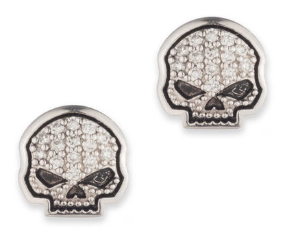 Boucles d'oreilles à clous en argent sterling H-D pour femmes - 34G00254