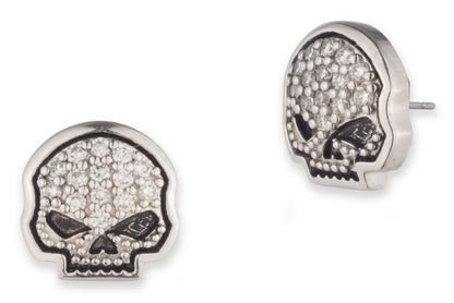 Boucles d'oreilles à clous en argent sterling H-D pour femmes - 34G00254
