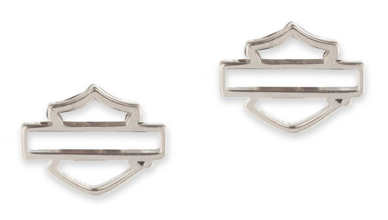 Boucles d'oreilles à clous en argent sterling H-D® pour femmes - 34G00263
