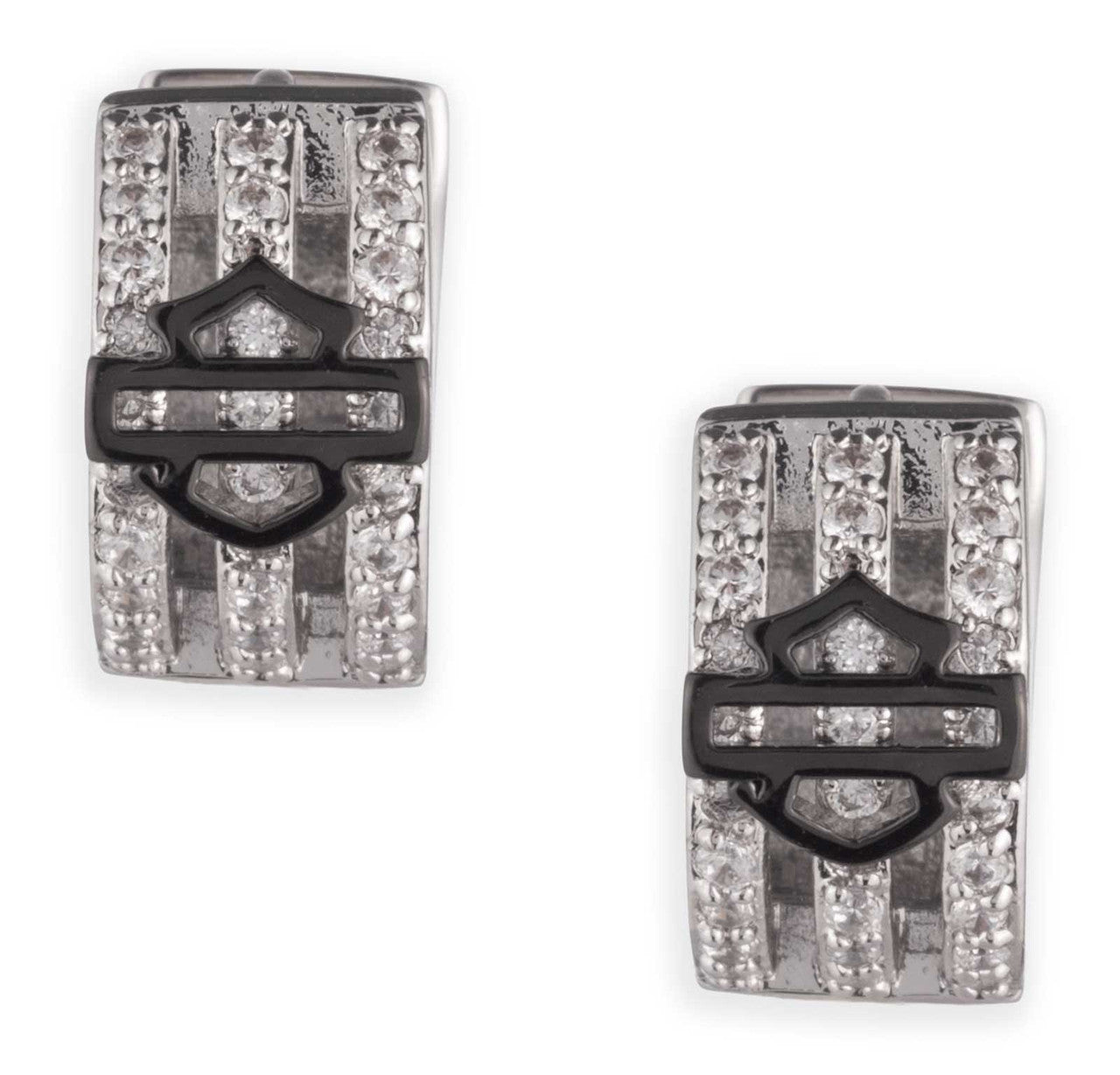 Boucles d'oreilles créoles Harley-Davidson® pour femmes - 34G00272