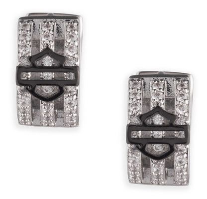 Boucles d'oreilles créoles Harley-Davidson® pour femmes - 34G00272