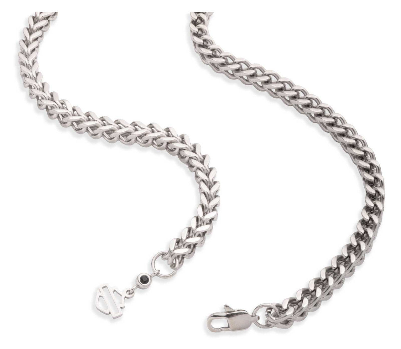 Collier pendentif ovale en acier inoxydable H-D® pour homme - 34N00340