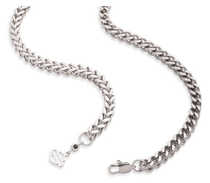 Collier pendentif ovale en acier inoxydable H-D® pour homme - 34N00340